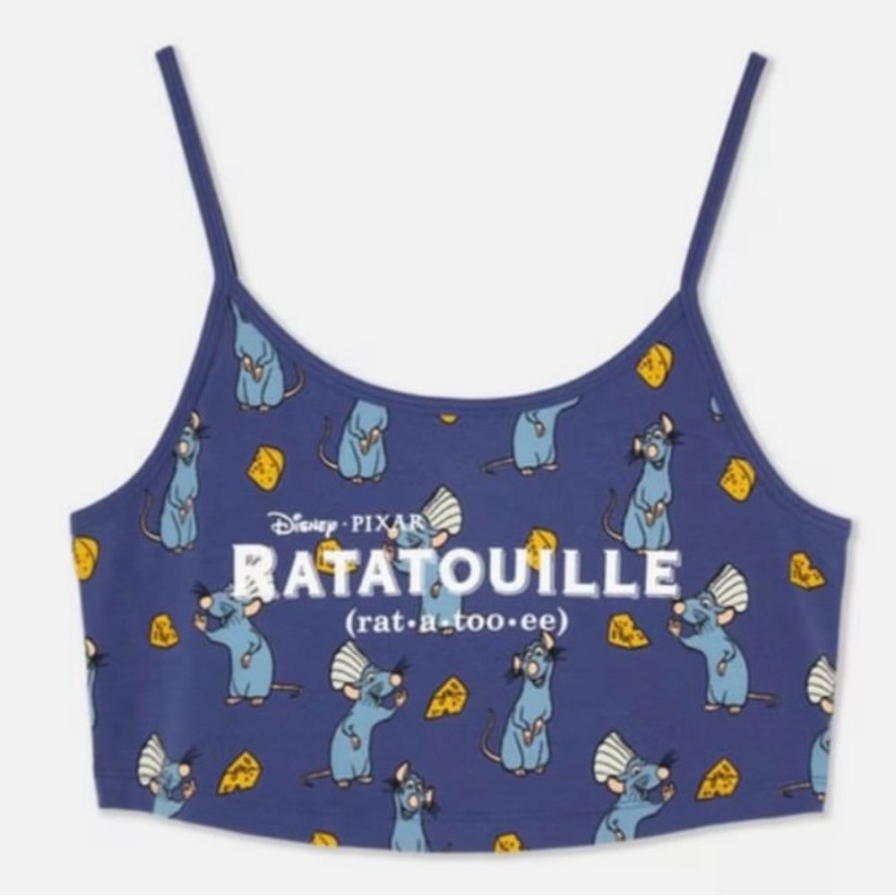 Disney Pixar Ratatouille Crop Tank Top – Size Medium (Primark)